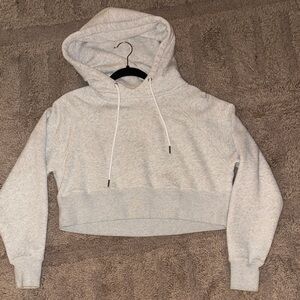 Abercrombie Gray Women's Cropped Hoodie